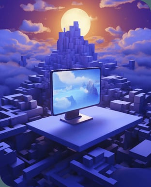 3d-rendering-computer-desk