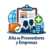 ICONO  DE Alta de proveedores y empresas