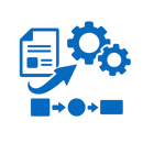 ICONO AZUL DE Automatizan procesos documentales y operativos  SIN INCLUIR FONDO NI TEXTO-1