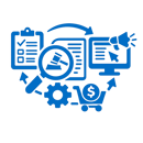 ICONO AZUL SIN FONDO NI TEXTO DE Gestin integral de procesos adquisitivos y publicacin de procedimientos-1