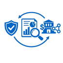 ICONO AZUL Y SIN FONDO NI TEXTO DE Control patrimonial con informacin confiable reporteo flexible e interoperabilidad