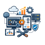 ICONO DE Desarrollo e implementacin desistemas web mviles y empresariales SIN FONDO NI TEXTO