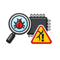 ICONO DE Identificar vulnerabilidades explotables  SIN INCLUIR FONDO NI TEXTO