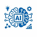 ayudame a realizar un icono en azul con fondo blanco La IA genrica no entiende el contexto interno