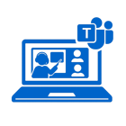 icono azul sin fodo ni texto de Clases virtuales con Teams-1