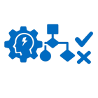 icono azul sin fondo ni texto de Automatizan decisiones operativas-1