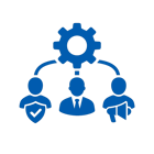 icono azul sin incluir fondo ni texto de administrar multiples actores  con distintos roles-4