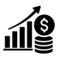 icono con fondo transparente sin incluir texto de finanzas