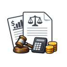 icono de Documentos legales o fiscales sin fondo ni texto