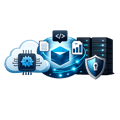 icono de LLM empresarial cloud o onpremise sin fondo ni texto