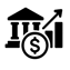 icono de sector financiero sin incluir texto ni fondo