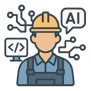 icono de un AIAugmented Developer