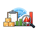 icono sin fondo ni texto de detectar anomalias en inventarios sin fondo ni texto