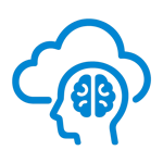 inteligencia en azure sin incluir texto ni fondo que el fondo sea transparente