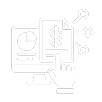 sofware originacion de credito icono blanco sin incluir texto