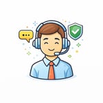 Representante de soporte amigable Representante de soporte amigable