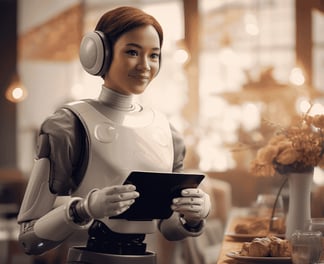 anthropomorphic-futuristic-robot-performing-regular-human-job