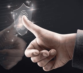 biometric-technology-background-with-fingerprint-scanning-system-virtual-screen-digital-remix