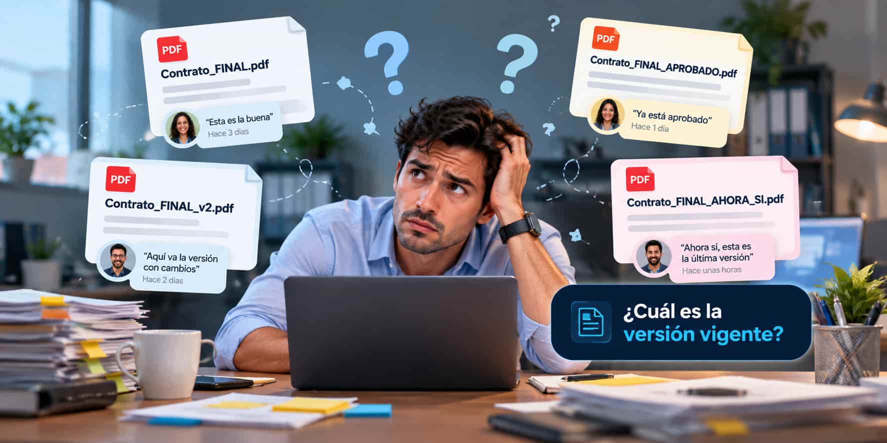 Control de versiones de documentos y múltiples versiones de un mismo archivo