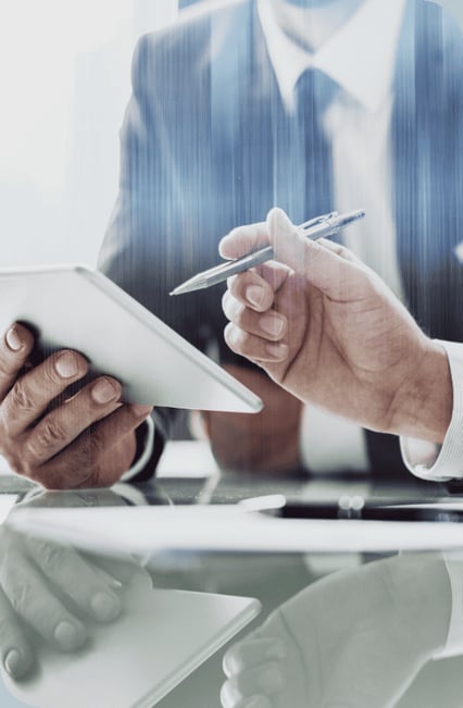 corporate-businessmen-working-tablet-office-1