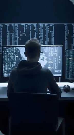 hacker-front-computer-screen-with-binary-code-cybercrime-concept