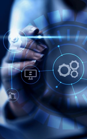 rpa-concept-with-blurry-hand-touching-screen