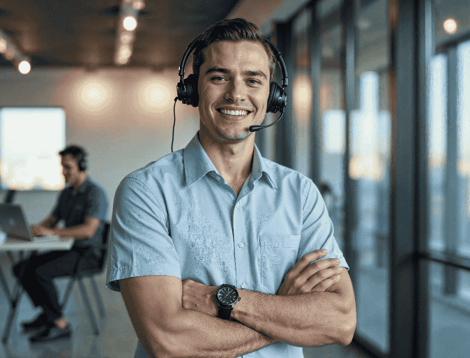 smiling-customer-service-representative