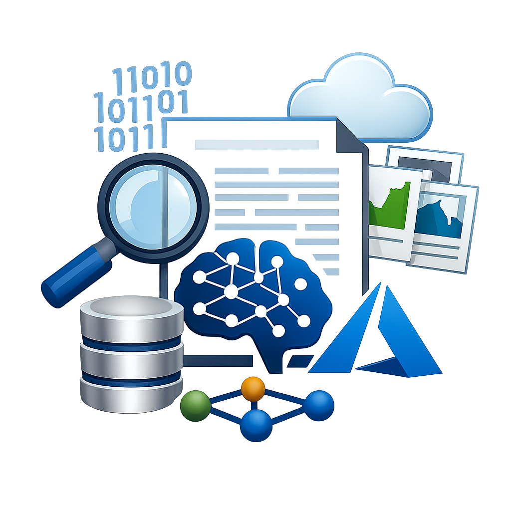 ICONO DE   RAG Empresarial con Azure AI Search  Indexacin avanzada bsqueda hbrida y recuperacin contextual SIN FONDO NI TEXTO