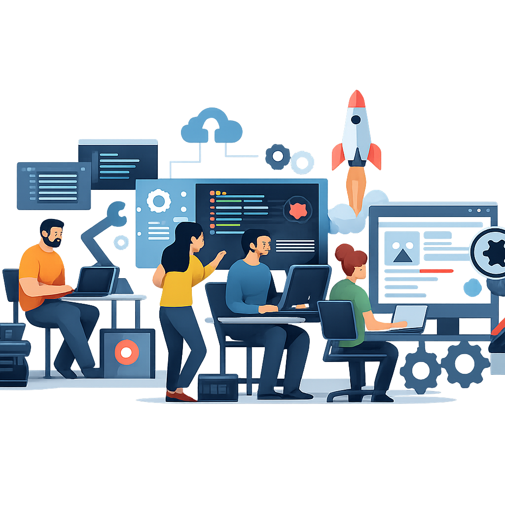 fabrica de software sin fondo ni texto