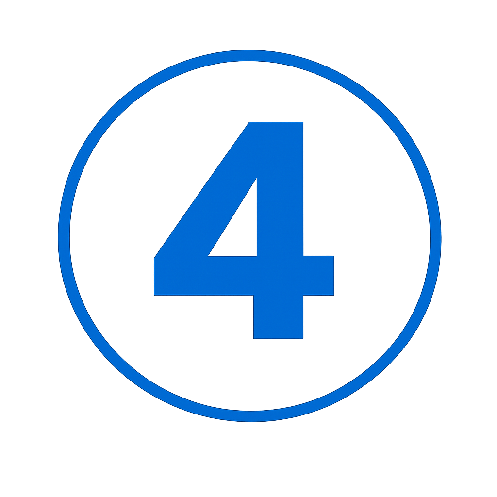 icon azul del numero 4 sin fondo con un circulo al exterior sin fondo-1