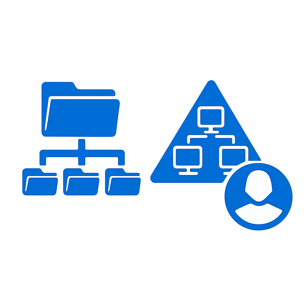 icono azul sin fondo ni texto de Active Directory