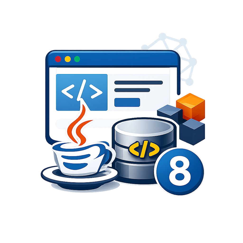 icono de Aplicacin web en Java Java EE 8   sin incluir fondo n texto