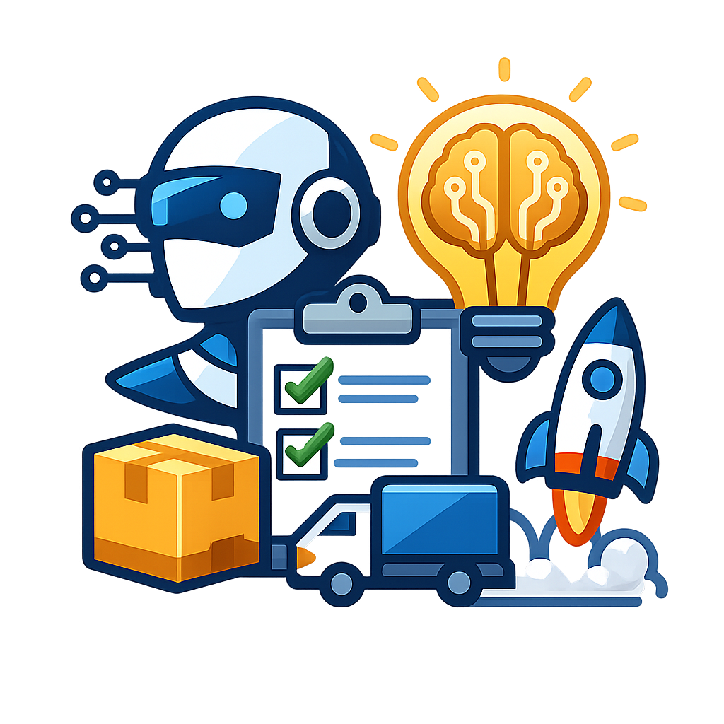 icono de Cmo Iniciar un Proyecto de IA Personalizada en Logstica sin fondo ni texto-1