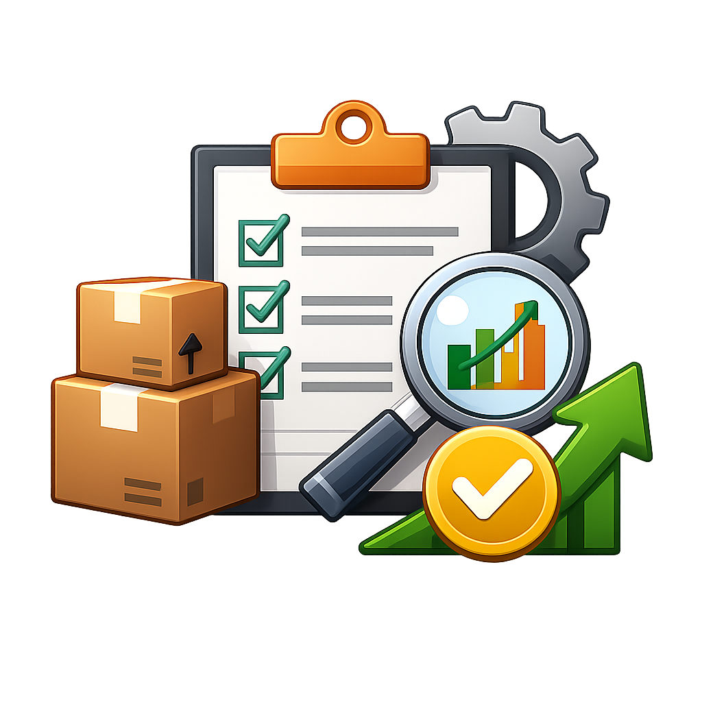 icono de Mejora en control de inventario  sin fondo ni texto