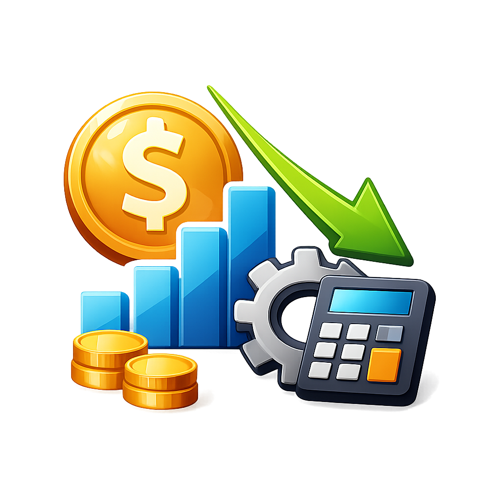 icono de Optimizacin de costos  sinf dono ni texto