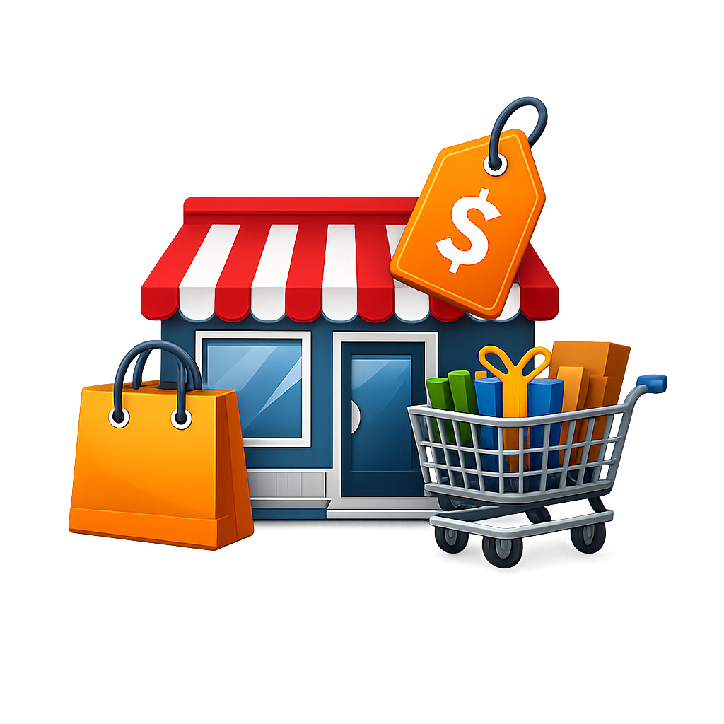 icono de Retail sin fondo ni texto