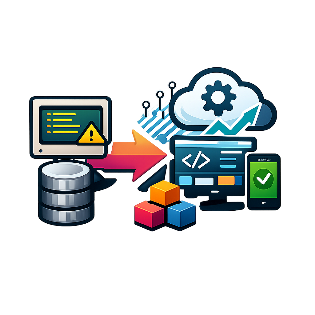 icono de colores de Modernizacin de aplicaciones legacy  sin fonod ni texto-1