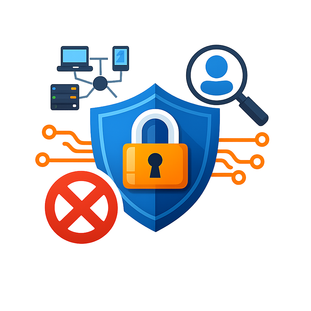 icono sin fondo ni texto de Implementacin de estrategia Zero Trust