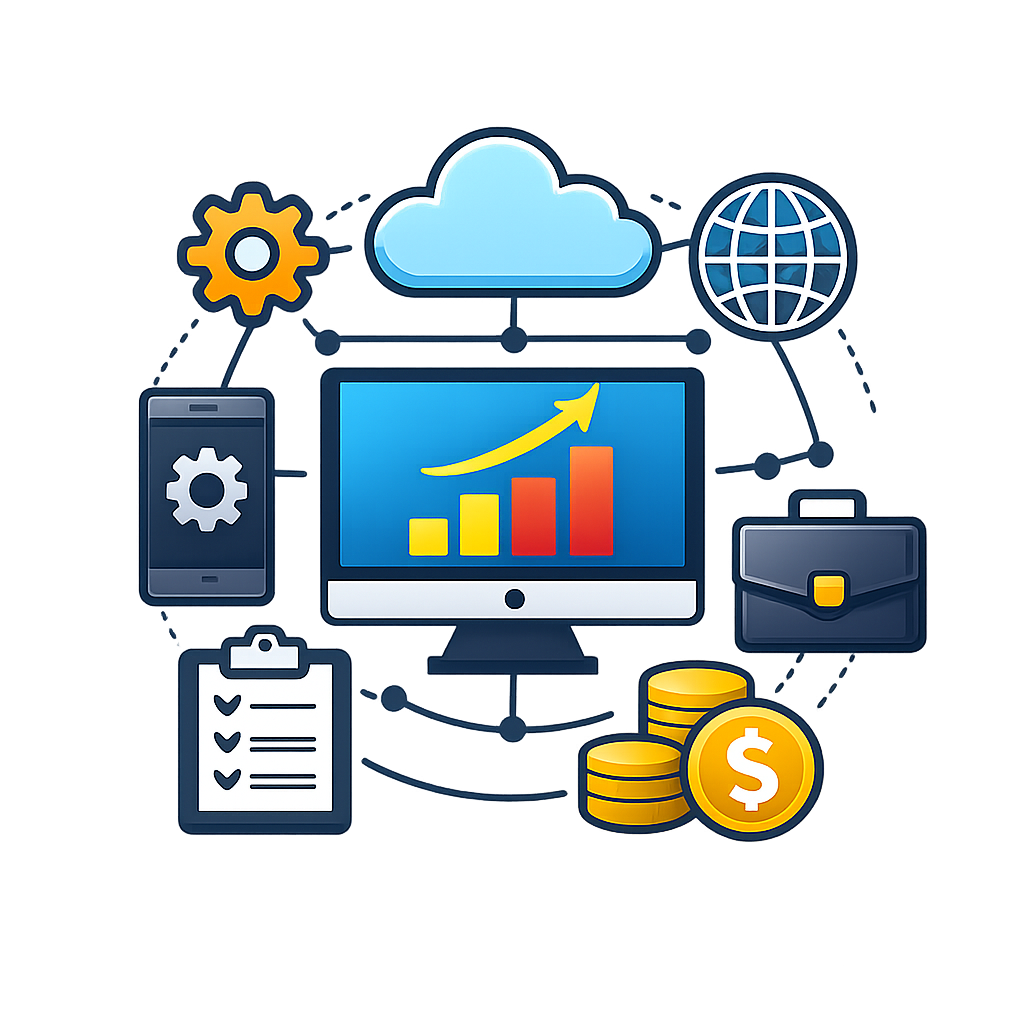 icono sin fondo ni texto de Plataformas empresariales