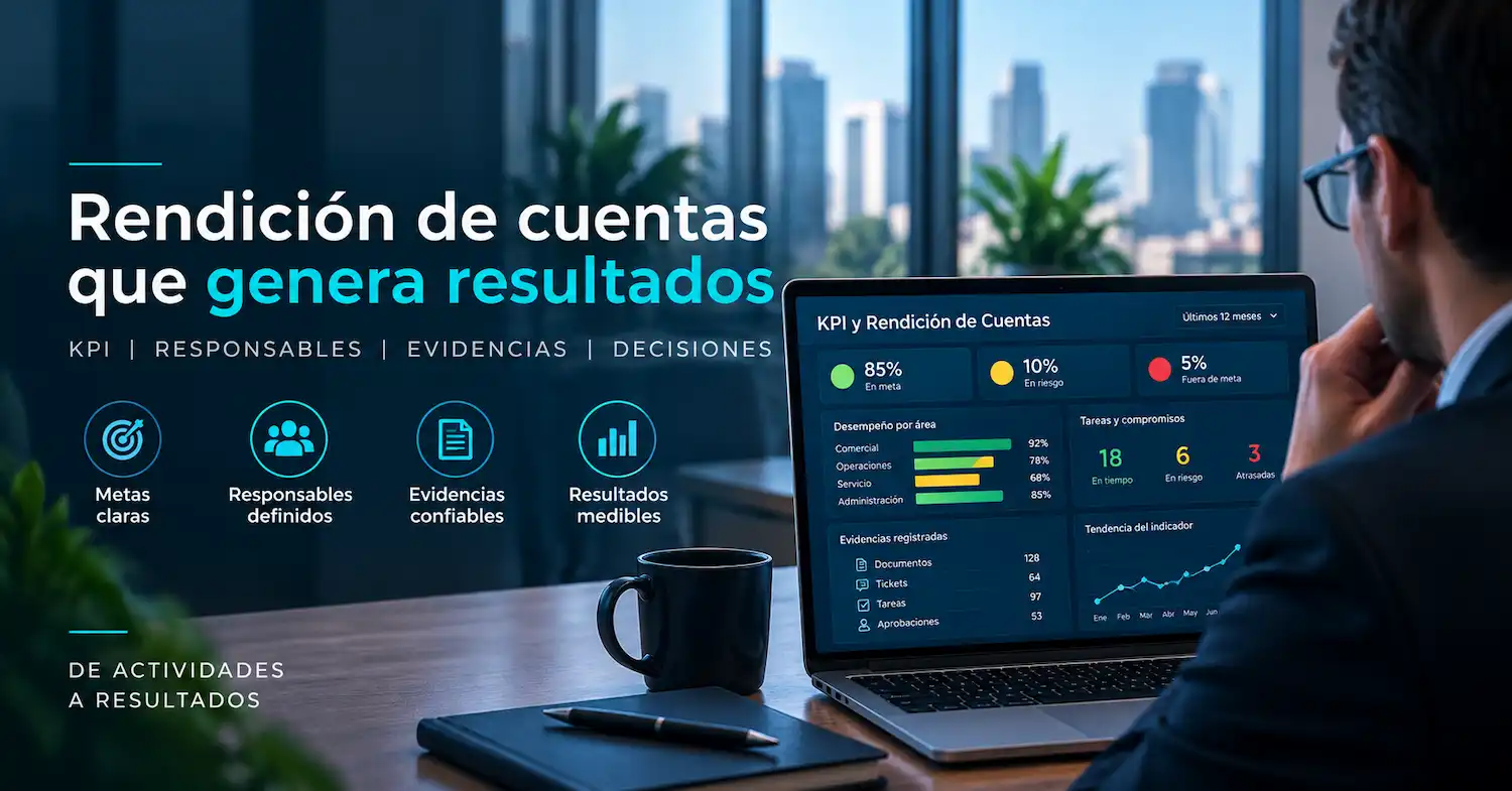 Sistema de rendición de cuentas con KPI empresariales | Conecta-CA