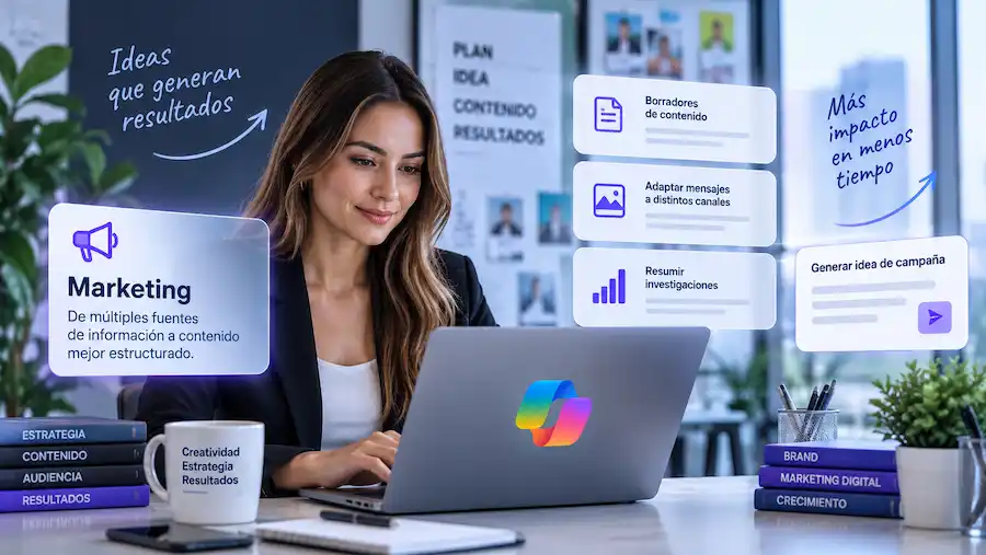 Microsoft Copilot para marketing empresarial
